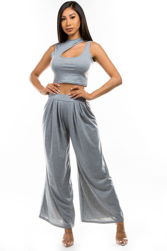 TOP TWO PIECE PANT SET