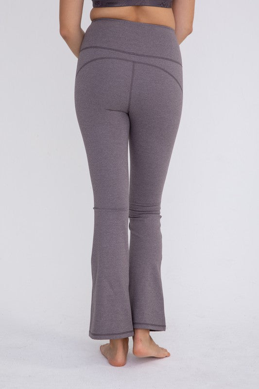 Flare Swoop Back High-Waisted Leggings