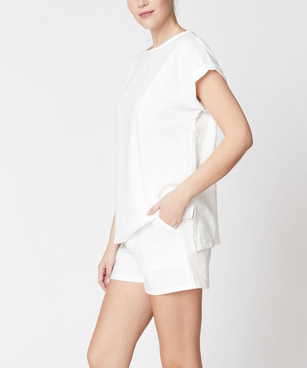 BAMBOO LINEN SHORTS SET