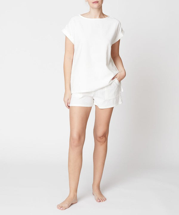 BAMBOO LINEN SHORTS SET