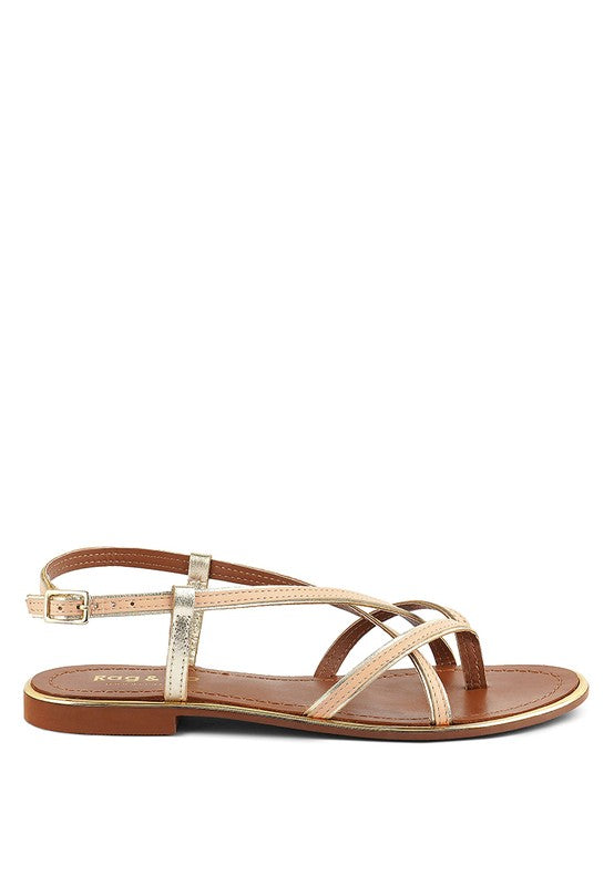 PHEOBE Strappy Flat Sandals